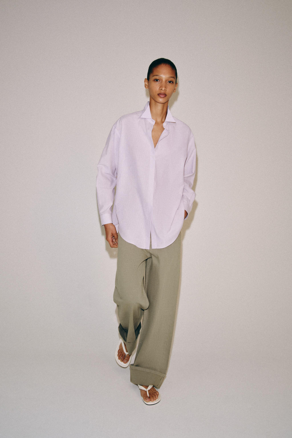 РУБАШКА В ПОЛОСКУ ZW COLLECTION — ZARA