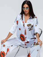 Костюм летний шелковый "ART SILK", 713.9054.09.15, цвет голубая хохлома