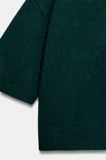 СВИТЕР ИЗ 100% ШЕРСТИ С ОБЪЁМНЫМИ КОРОТКИМИ РУКАВАМИ — ZARA