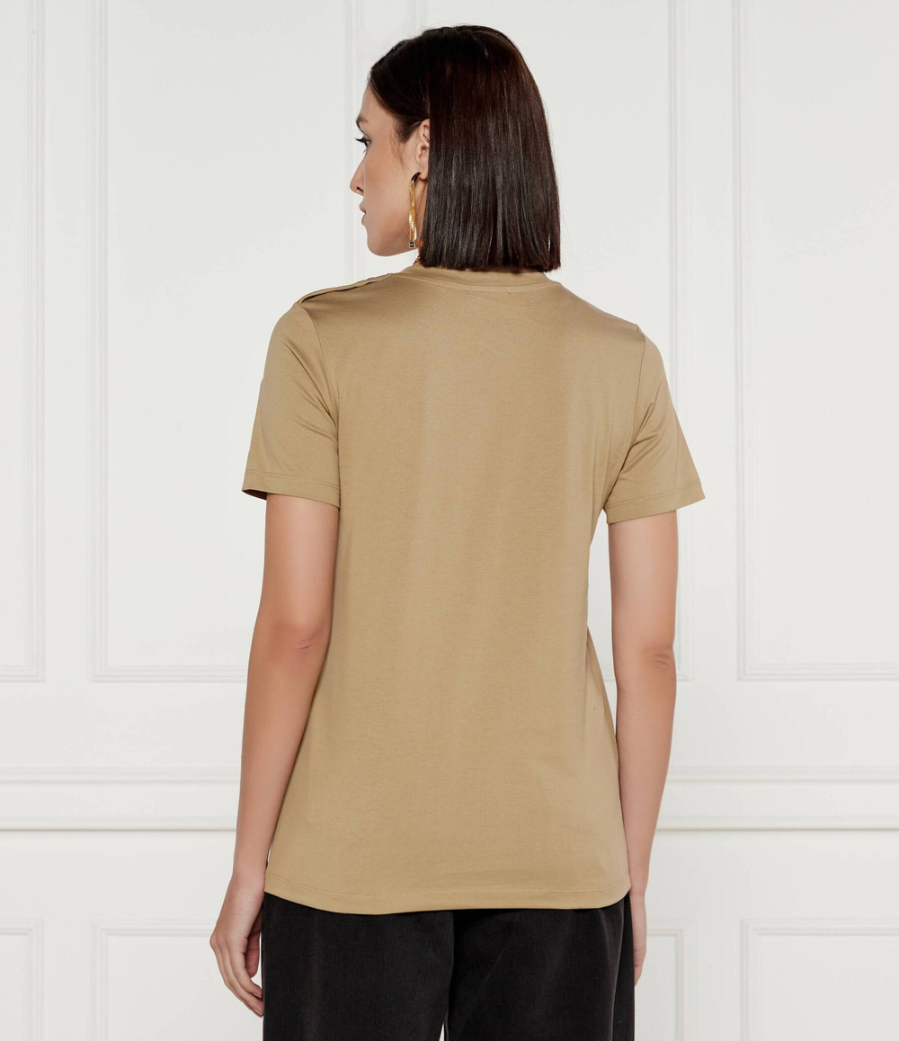 Футболка Balmain - бежевый(BF1EF005 BB02)