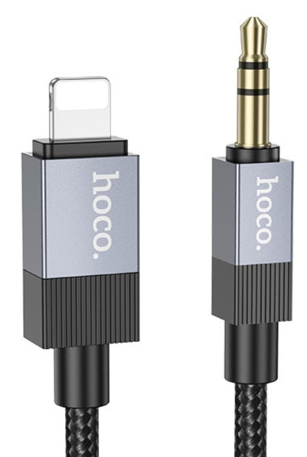 Кабель-переходник Hoco UPA32A Lightning (папа) на AUX 3.5мм (папа) 1м черный