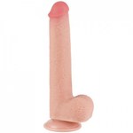 Реалистичный фаллоимитатор Lovetoy Sliding Skin (22×3,7 см) с двойной плотностью телесный