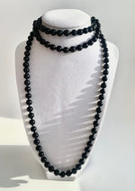 Жемчужный сет «Noir & Agate» / Чёрные бусы & браслет из агата