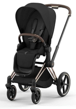 Коляска Cybex Priam IV Rosegold complete и автокресло Cloud G i-Size Moon Black Plus 3 в 1 Sepia Black