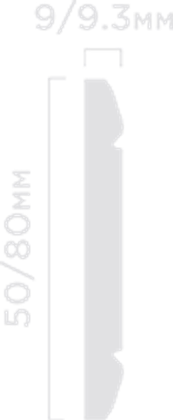 Молдинг HiWood, 50x9 мм