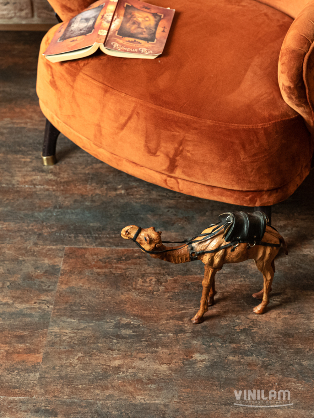Виниловый ламинат Vinilam Ceramo 71617 Керамическая Сталь