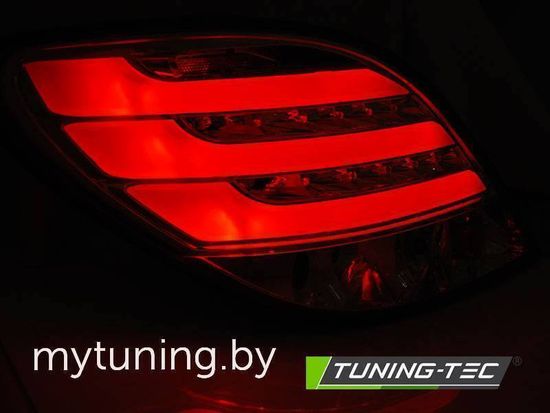 Задние фонари для Peugeot 207 (06-09) LED хромированные