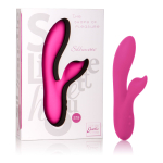 Розовый вибромассажер с лепестком для стимуляции клитора Silhouette S19 (Цвет: розовый)