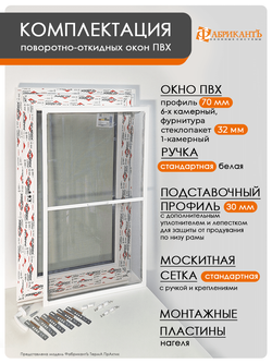 Пластиковое окно 1150 х 800 ТермА ПрАктик