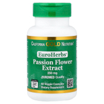 California Gold Nutrition, EuroHerbs®, экстракт пассифлоры, качество Euromed, 250 мг, 60 растительных капсул