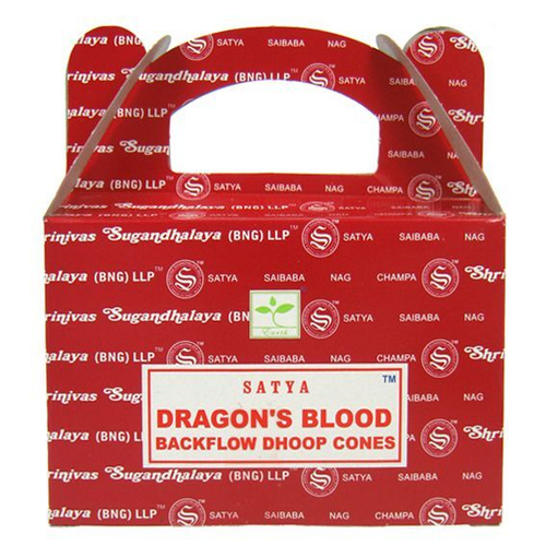 Satya Nag Champa Dragons Blood Благовоние-конус Кровь Дракона пуля (стелющиеся)