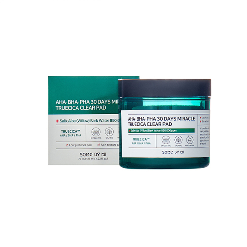 SOME BY MI AHA·BHA·PHA 30 DAYS MIRACLE TRUECICA CLEAR PAD Диски для лица с кислотами 70шт