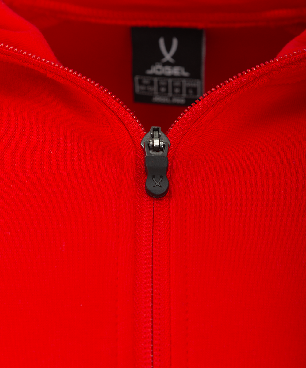 Худи на молнии ESSENTIAL Athlete Hooded FZ Jacket, красный
