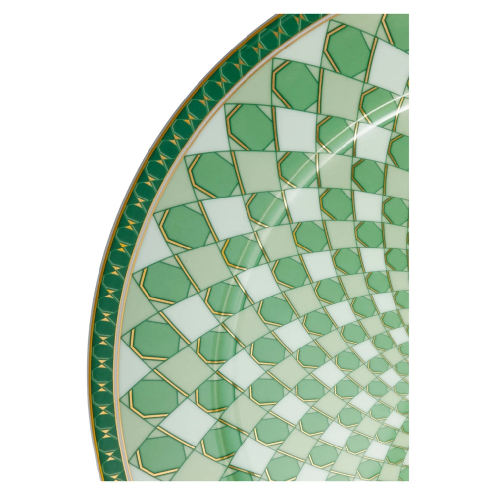 Набор из 2-х тарелок Rosenthal Swarovski "Signum Green" 18см
