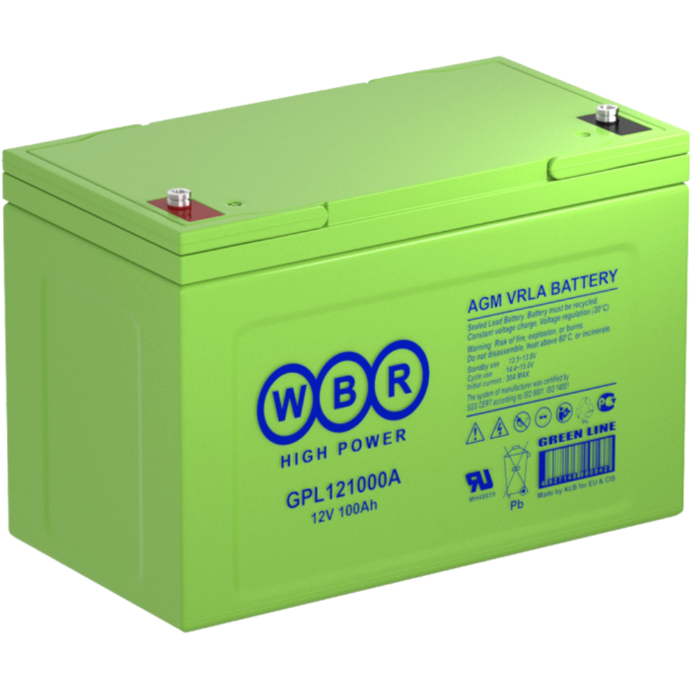 Аккумулятор WBR GPL121000A - AGM ( 12В / 100Ач )