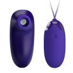 Набор: вакуумный стимулятор и виброяйцо с пультом ДУ Pretty Love Vibrating Egg & Tapping Stimulator Purple BI-014901WL