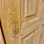 Фото межкомнатной двери массив дуба с сучком Дверцов Авиано тон 17 остеклённая в деталях №6