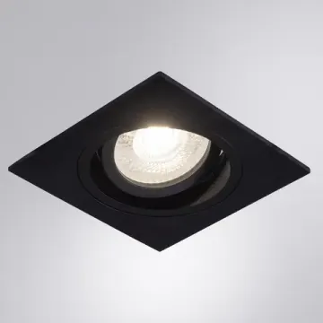 Встраиваемый точечный светильник 1*GU10 A2178PL-1BK черный Tarf Arte Lamp