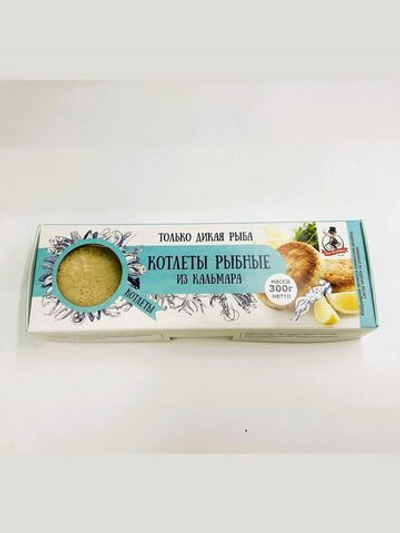 Котлеты рыбные из кальмара в панировке 300гр