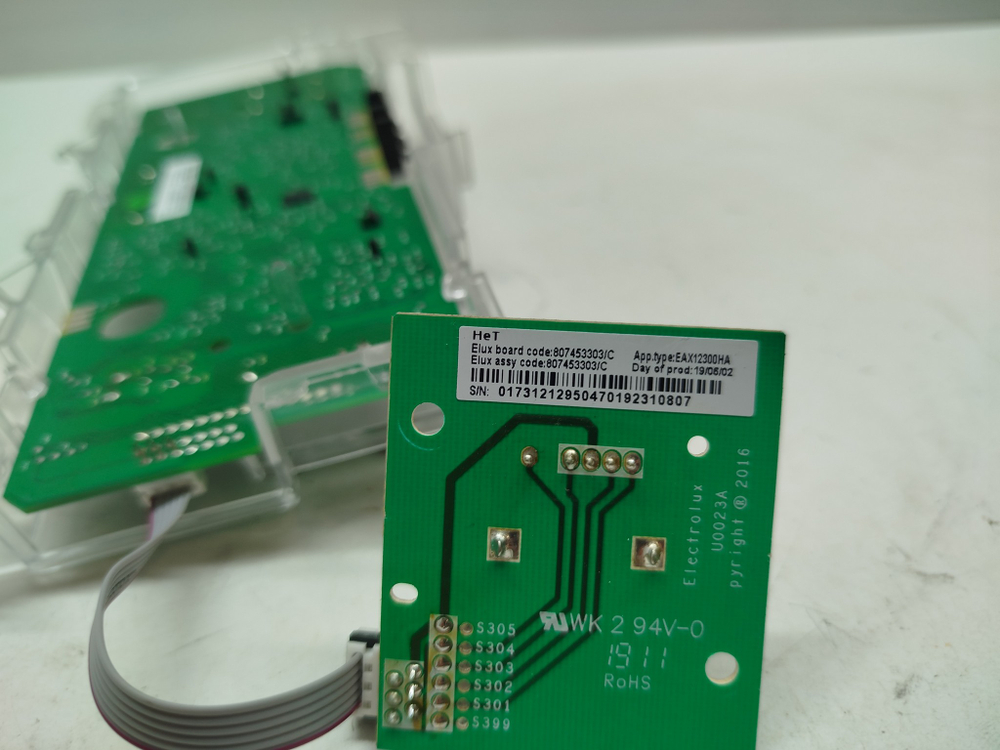 EWT0862 кт258 Модуль индикации стиральной машины Electrolux EWT0862 б/у
