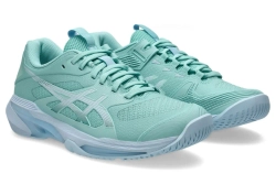 Женские теннисные кроссовки Asics Solution Speed FF 4 - oasis green/light blue