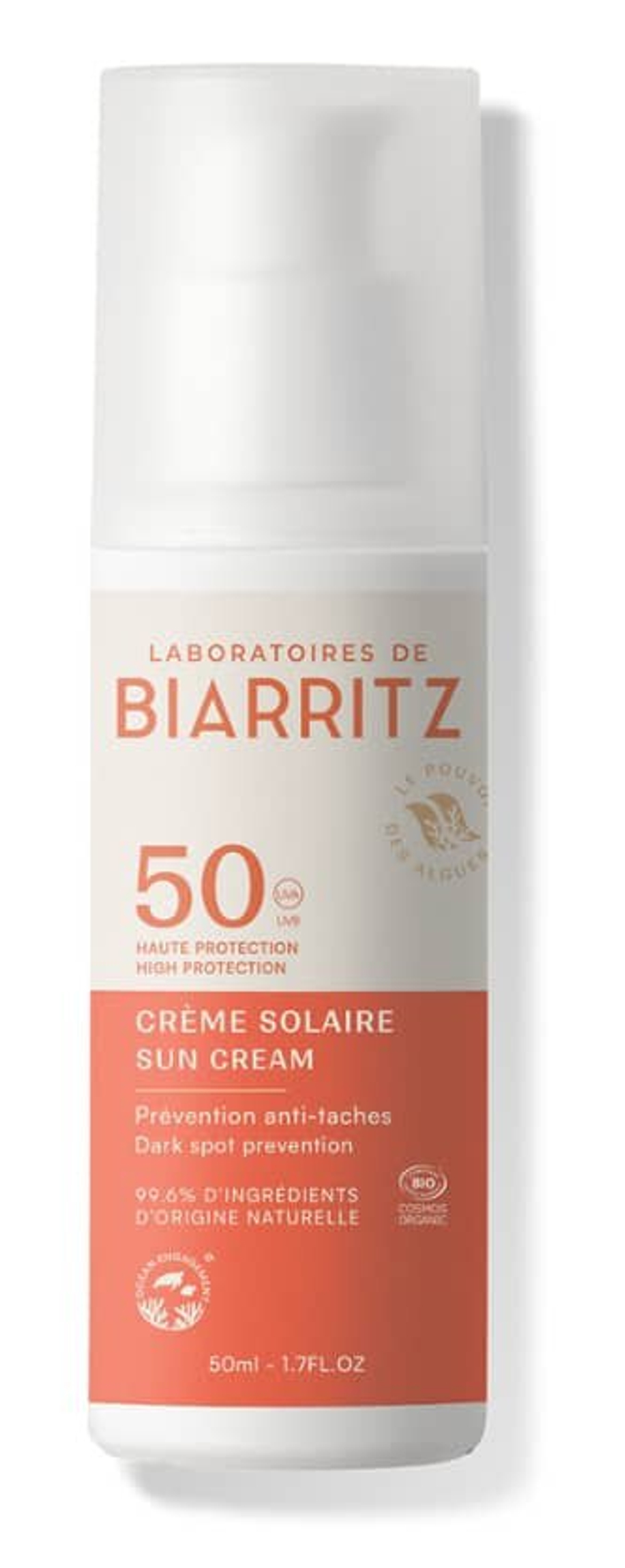 Солнцезащитный крем SPF50 Laboratoires de Biarritz, 50 мл