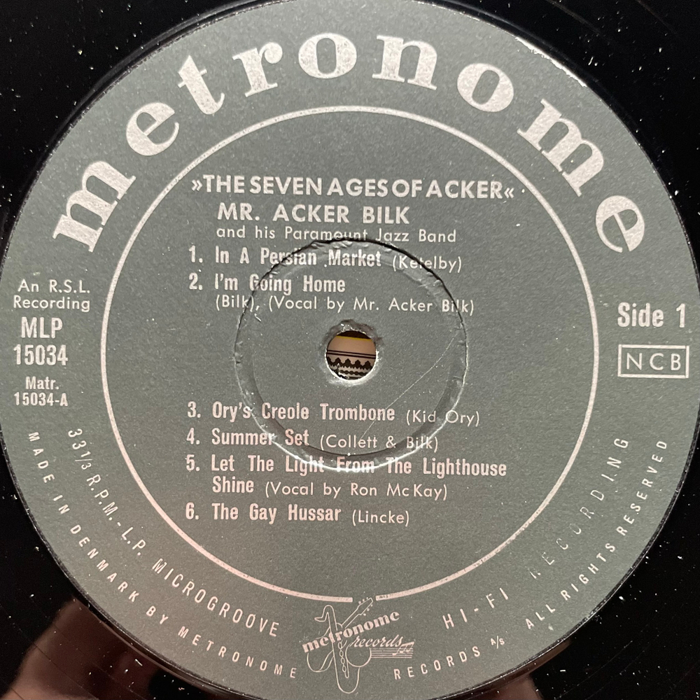 Mr. Acker Bilk And His Paramount Jazz Band – The Seven Ages Of Acker (Дания)