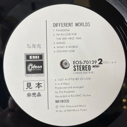 Винтажная виниловая пластинка LP Maywood Different Worlds Мэйвуд Мир Изменился (Japan 1981) (Obi) (Promo)