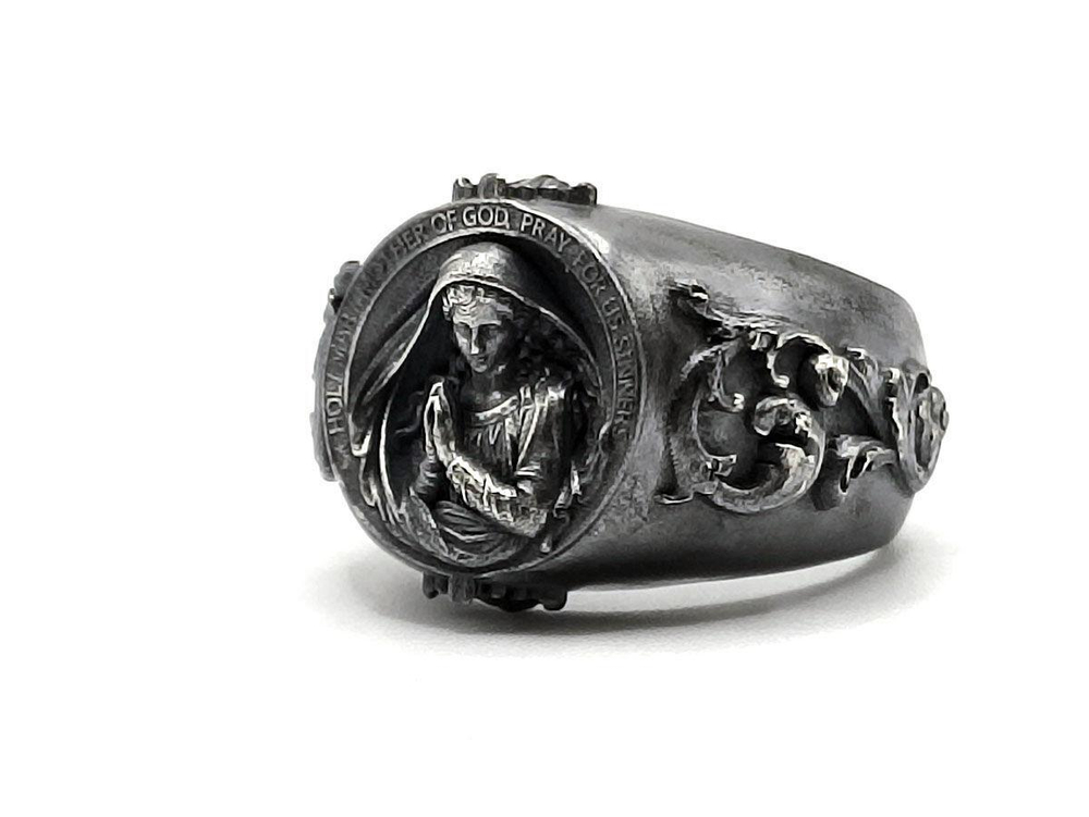 Перстень из серебра "Antique Prayer" AZR-044