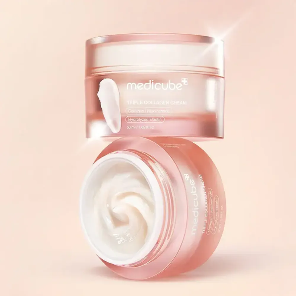 MEDICUBE Triple Collagen Cream 4.0 – Коллагеновый крем для упругости кожи (50 мл). (Срок годности до 10.01.2028)