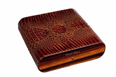 Хьюмидор Gentili на 20 сигар Limited Edition Крокодил Croco brown