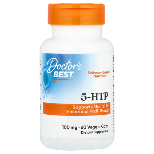 Doctor's Best, 5-HTP, 100 мг, 60 растительных капсул