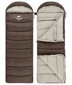 Мешок спальный Naturehike U350, (190х30)х75 см, (левый) (ТК: +1C), коричневый