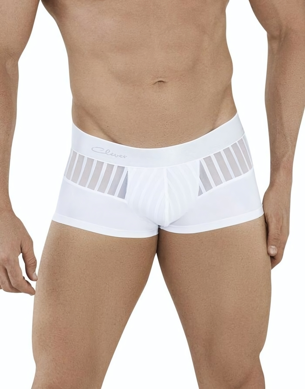 Белые трусы-хипсы с сетчатыми вставками Lucerna Latin Boxer (Размер: XL) (Цвет: белый)