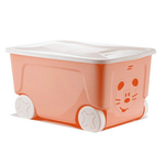 Детский ящик на колесах Lalababy Play with Me 50 л персиковая карамель