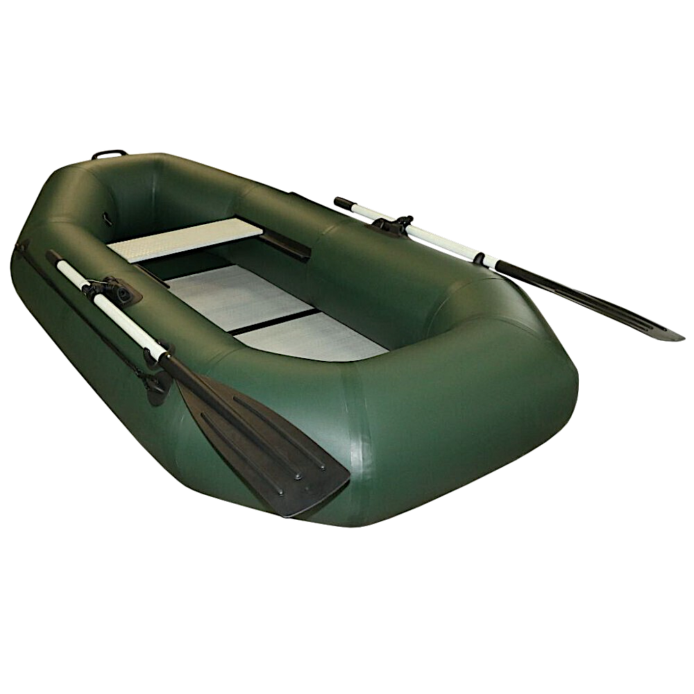 Лодка ПВХ Polar Bird Чирок Гребная PB-230Т Teal со стеклокомпозитной сланью и банкой -