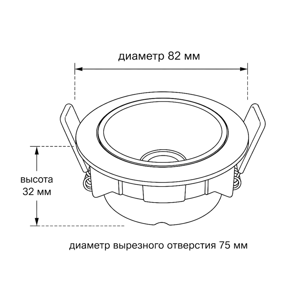 Светильник точечный встраиваемый Wertmark Technical Dorsum WTD.O08.660.40.07