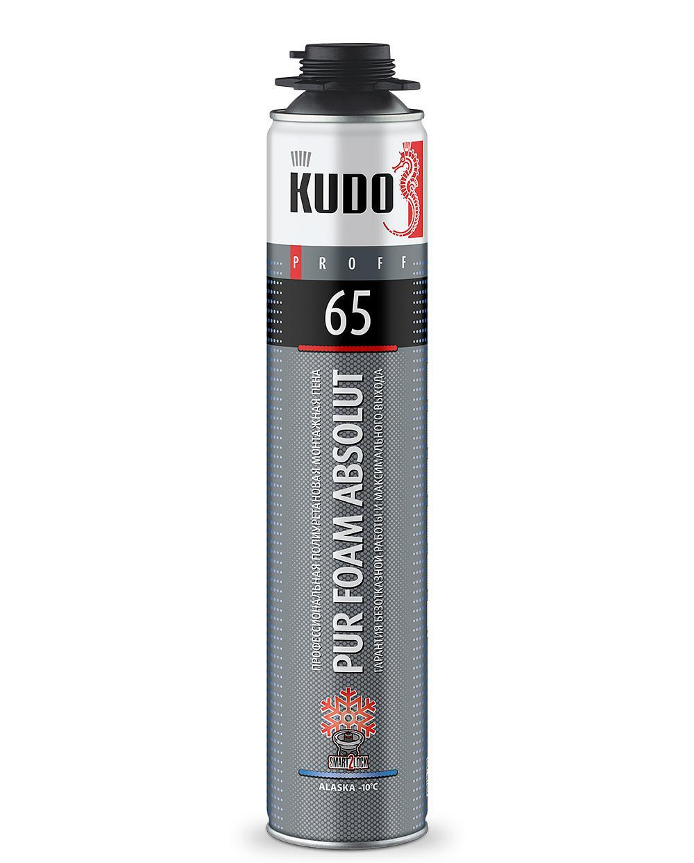 Пена полиуретановая монтажная профессиональная зимняя KUDO PROFF 65 ALASKA (-10)