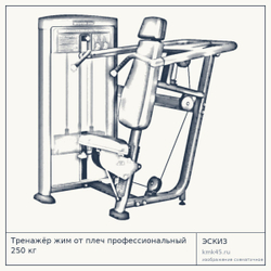 Тренажёр жим от плеч профессиональный 250 кг — от 220 000 ₽