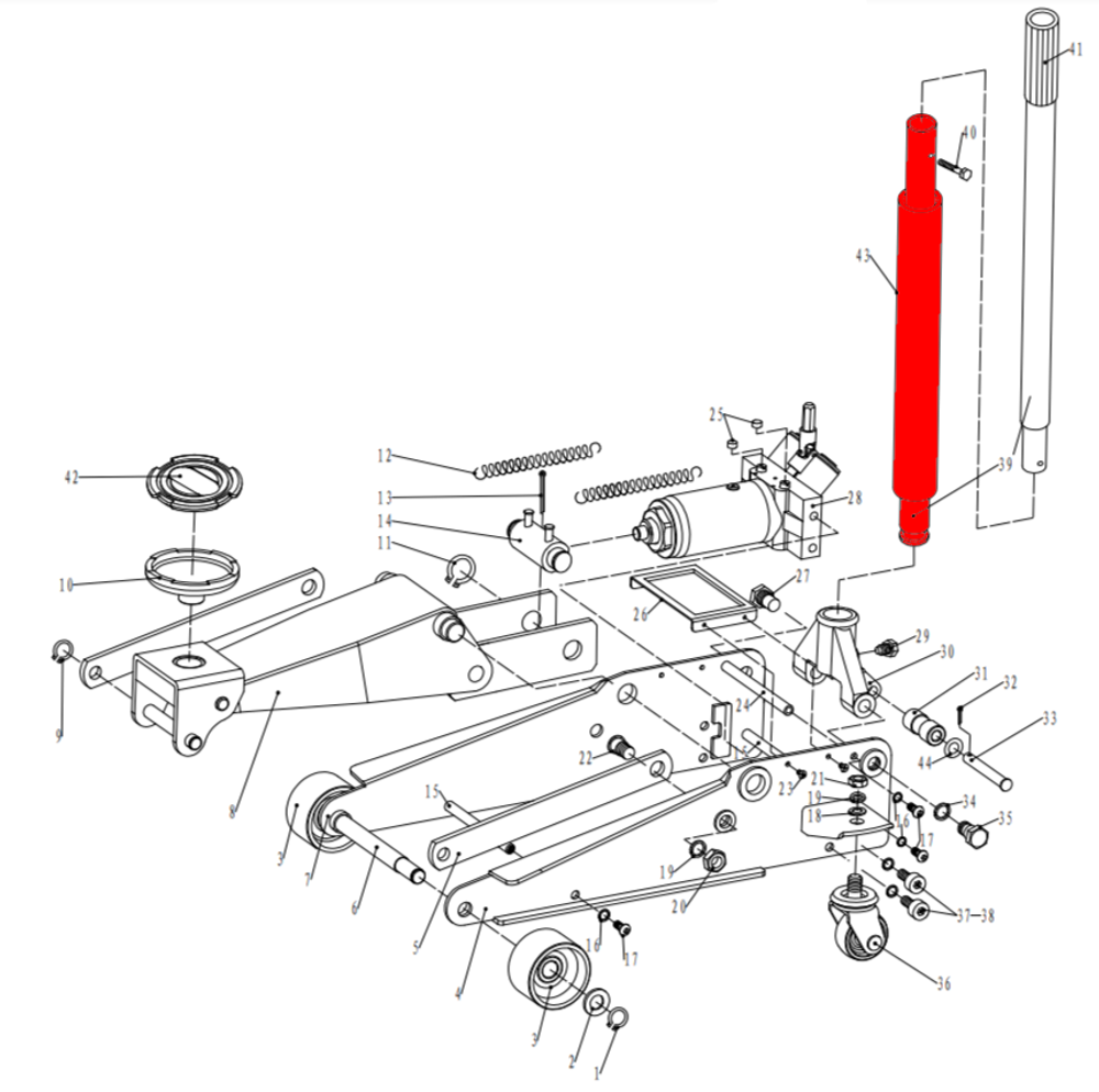 Ручка нижняя часть V3, V3LP (Upper Handle pos.38)