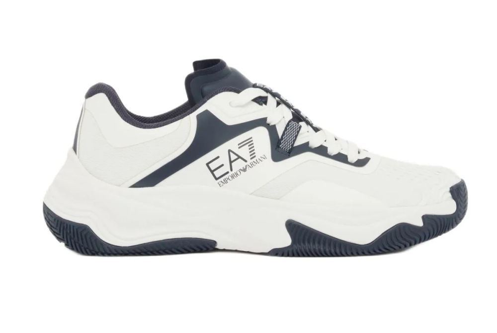 Теннисные кроссовки EA7 Unisex Woven Sneaker - white/sky captain