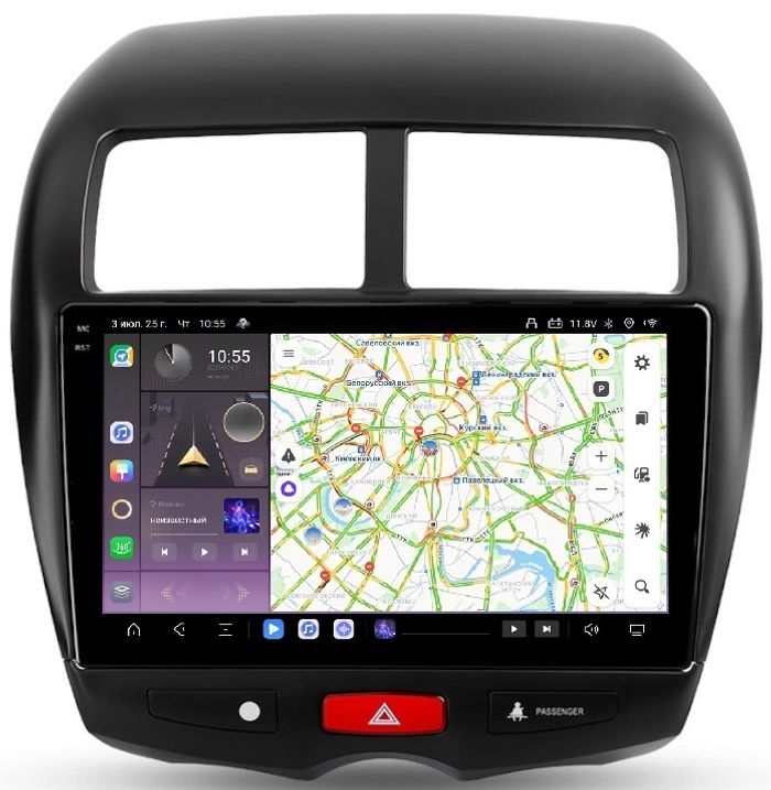 Магнитола для Mitsubishi ASX, Peugeot 4008, Citroen C4 Aircross 2010-2016 - Kuberg OL-1631 QLed+2K, Android 13, Быстрейшая, CarPlay, 4G SIM-слот