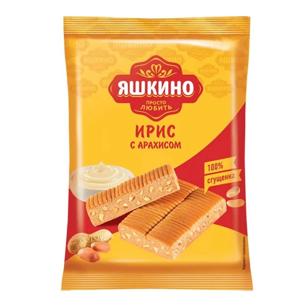Ирис Яшкино с арахисом 140г, шт