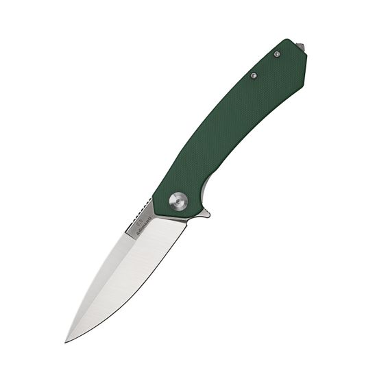 Складной нож Adimanti by Ganzo (Skimen design) зеленый c клинком из стали D2, рукоять G10
