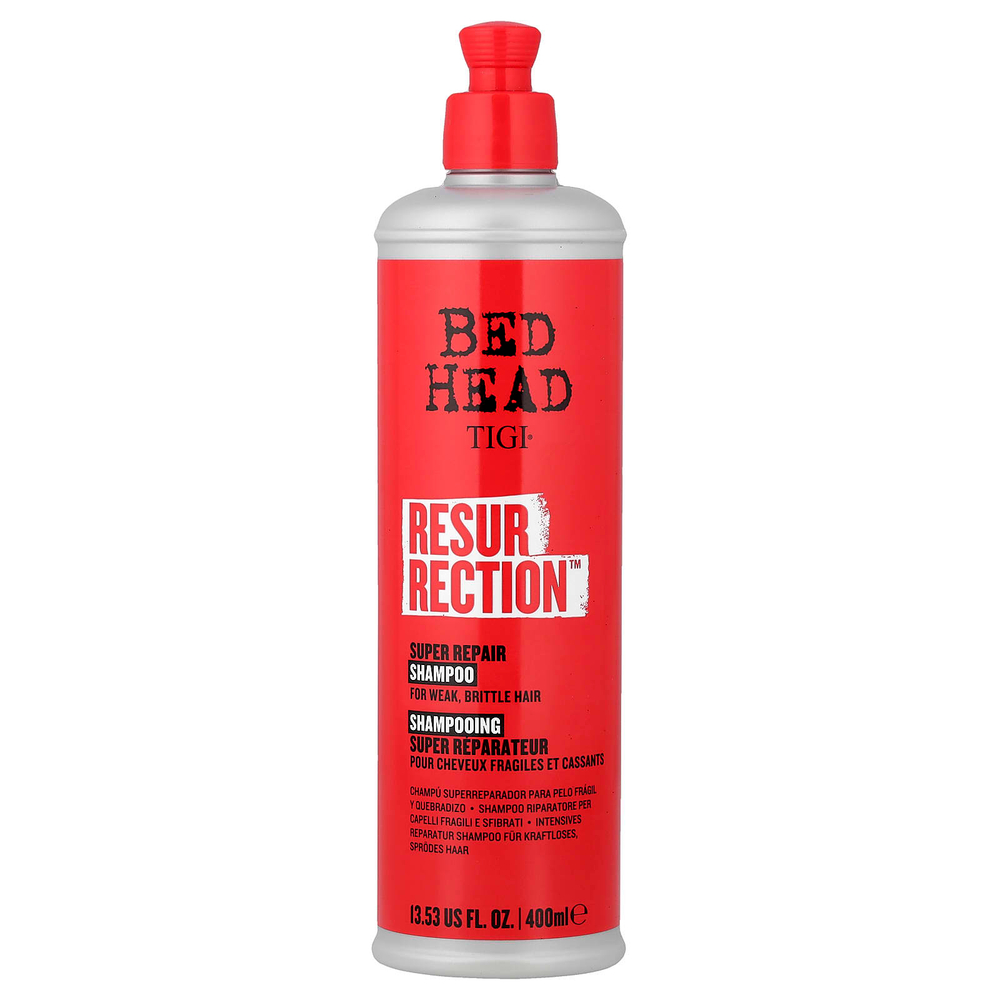 TIGI, Bed Head, Resurrection™, супервосстанавливающий шампунь, для слабых и ломких волос, 400 мл (13,53 жидк. унции)