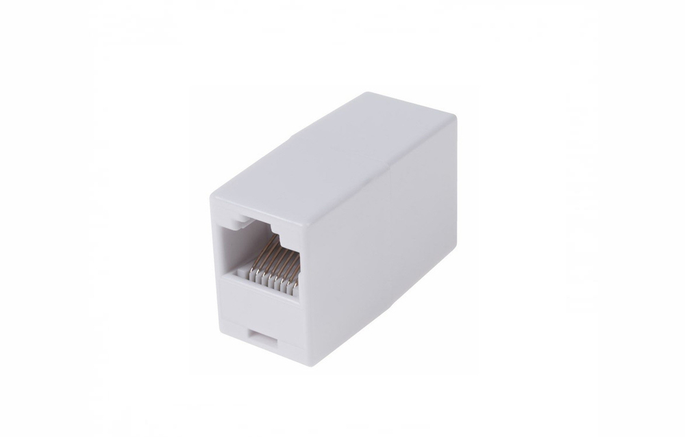 Кабельный соединитель Ripo RJ45-RJ45 (8P8C), Cat.5e (Класс D), 100МГц, неэкранированный, бел, 5 шт