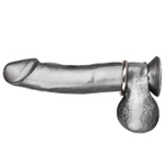 Стальное эрекционное кольцо STEEL COCK RING - 3.5 см. (Цвет: серебристый)