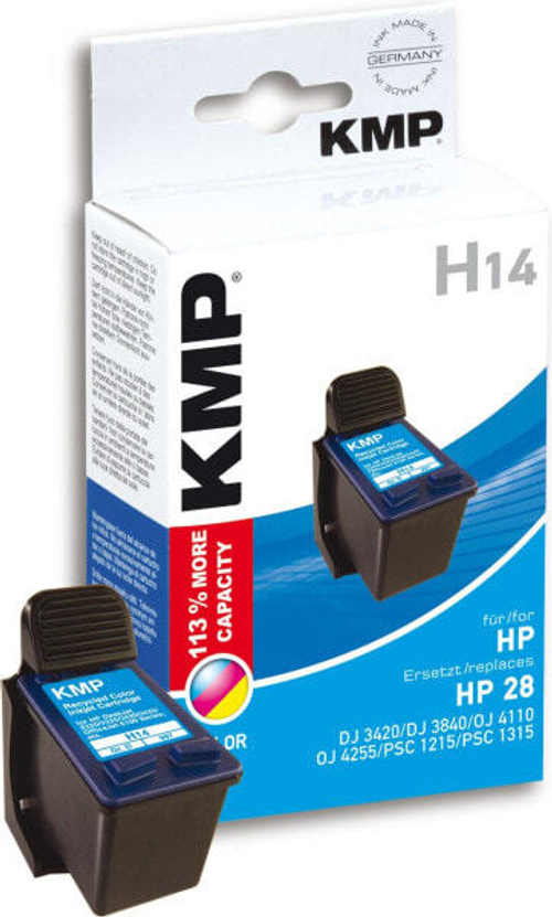 Картридж струйный Голубой Пурпурный Желтый KMP H14 1 шт 0997,4280