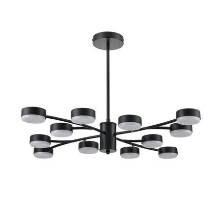 8117/12 COMFI LN26 235 черный, металл Люстра LED GX53 12*7W 220V TORINA
