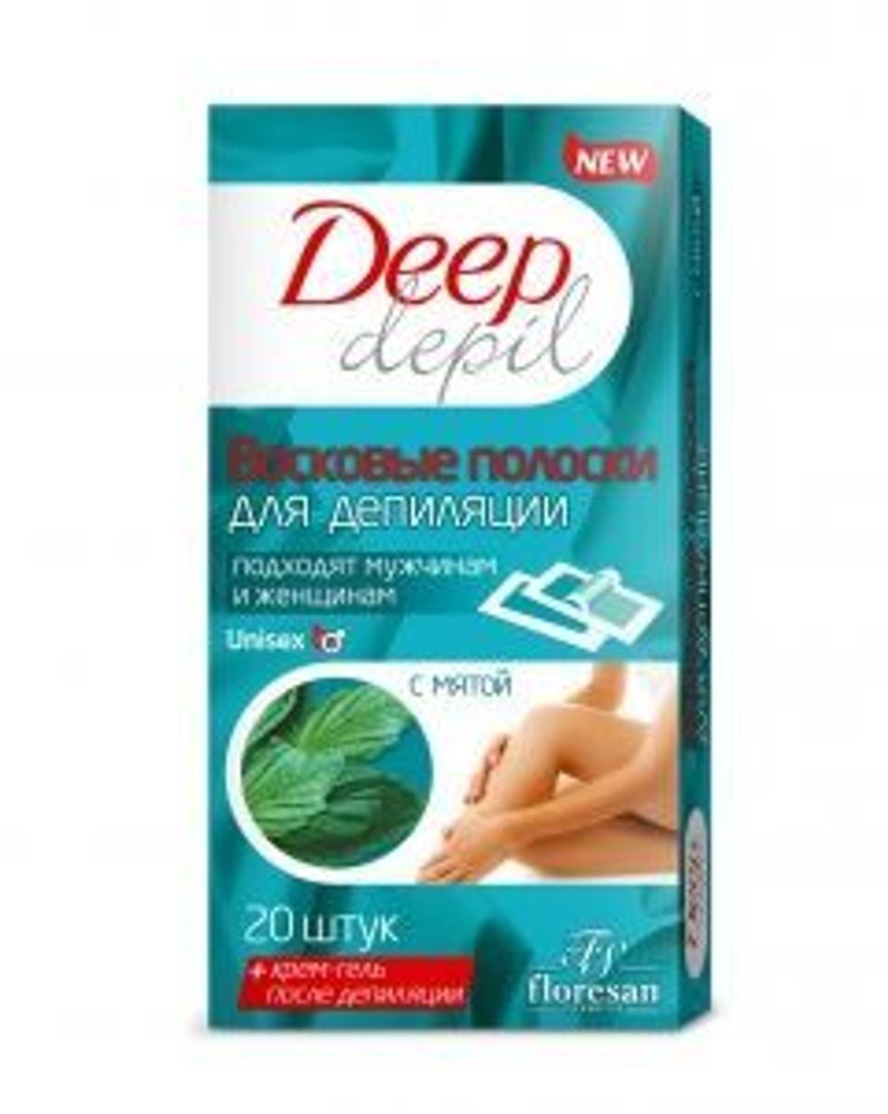 Floresan Deep Depil Unisex Восковые Полоски для депиляции